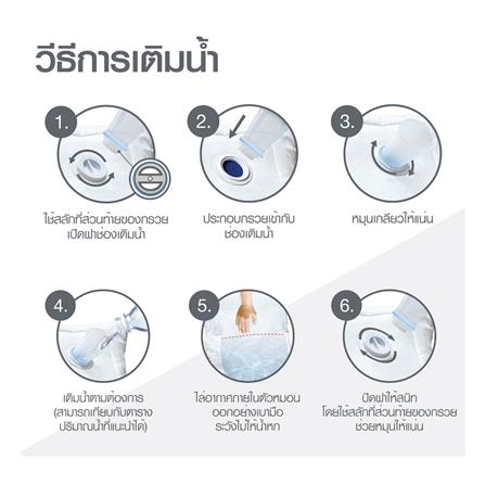 หมอนน้ำ HOME LIVING STYLE VARI 19x29 นิ้ว สีขาว_9