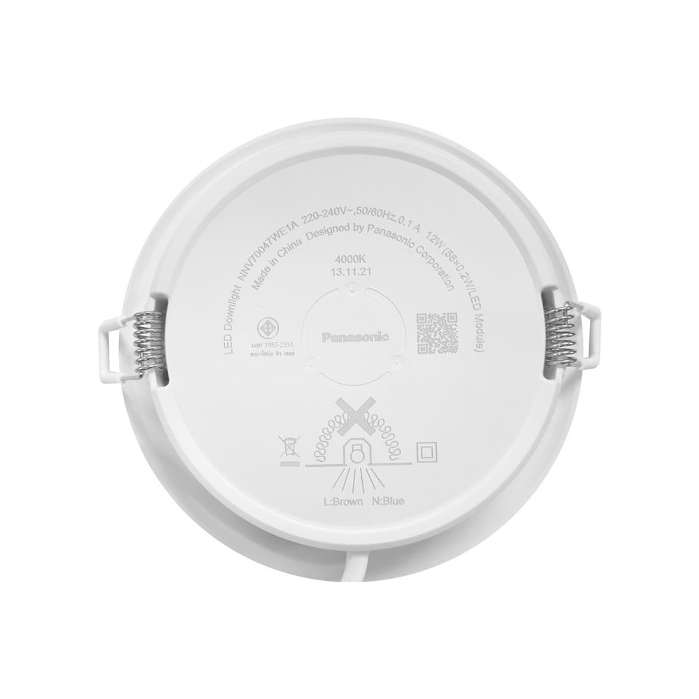 ดาวน์ไลท์ LED PANASONIC NNV70047WE1A 5 นิ้ว 12 วัตต์ COOL WHITE สีขาว