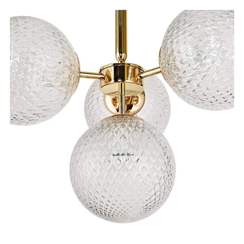 ไฟช่อ CARINI PH2192-4 แก้ว/โลหะ สีทอง/ใส 4 หัว