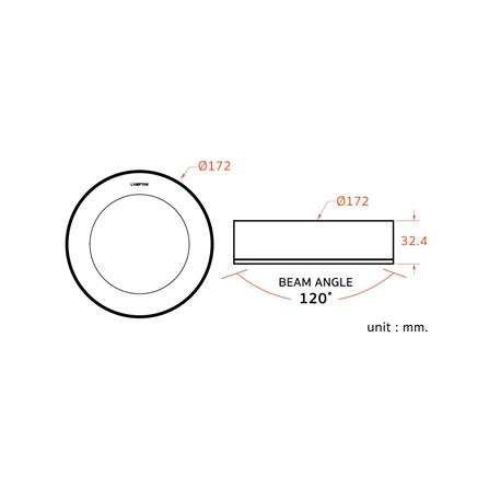 ดาวน์ไลท์ LED LAMPTAN CLICK&GO 6 นิ้ว 12 วัตต์ DAYLIGHT สีขาว_4
