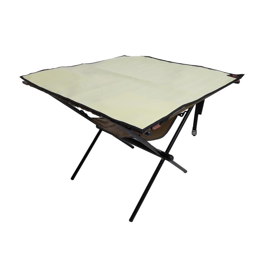 โต๊ะแคมป์ปิ้ง EQNOX FOLDING TABLE M สีเบจ