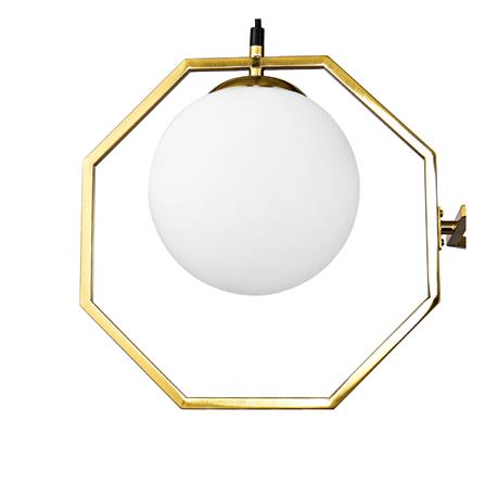 ไฟช่อ CARINI PH2189-3 แก้ว/โลหะ สีขาว/ดำ/ทอง 3 หัว_1