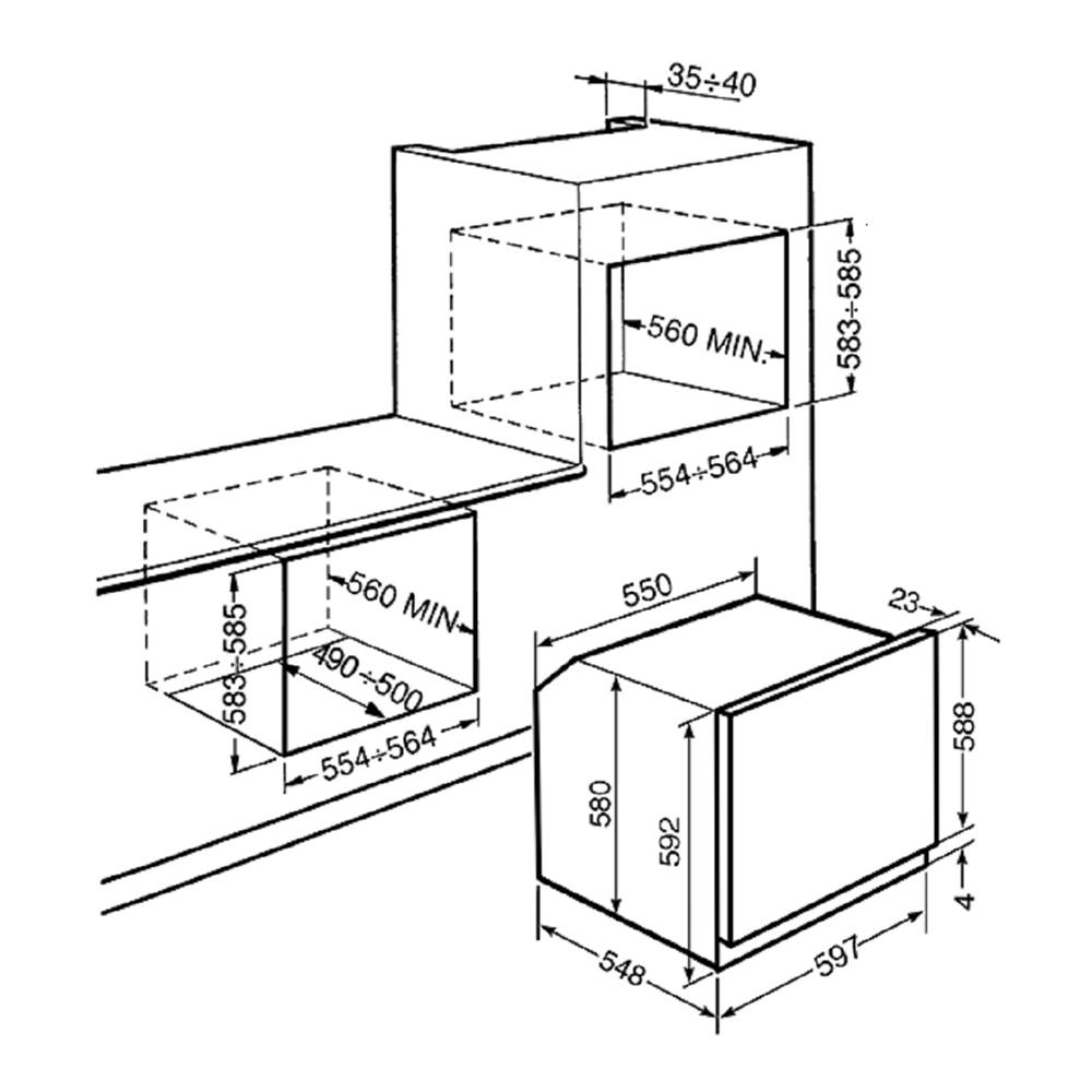 เตาอบฝังดิจิตอล SMEG SO6302TX