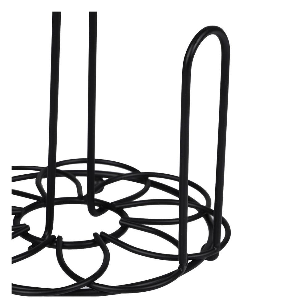 ที่ใส่ทิชชูม้วนกลม KECH FLOWER สีดำ