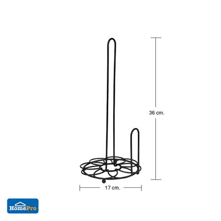 ที่ใส่ทิชชูม้วนกลม KECH FLOWER สีดำ_4