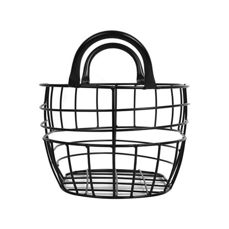 ตะกร้าผลไม้ทรงรี KECH HANDLE M 30 ซม. สีดำ_3