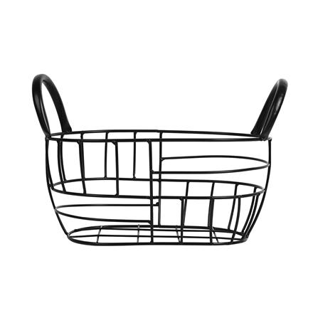 ตะกร้าผลไม้ทรงรี KECH HANDLE S 26 ซม. สีดำ_1