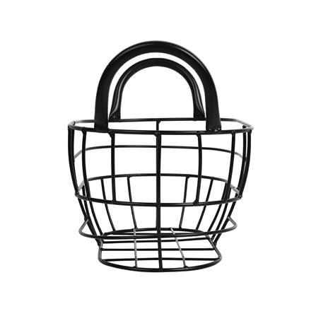 ตะกร้าผลไม้ทรงรี KECH HANDLE S 26 ซม. สีดำ_2