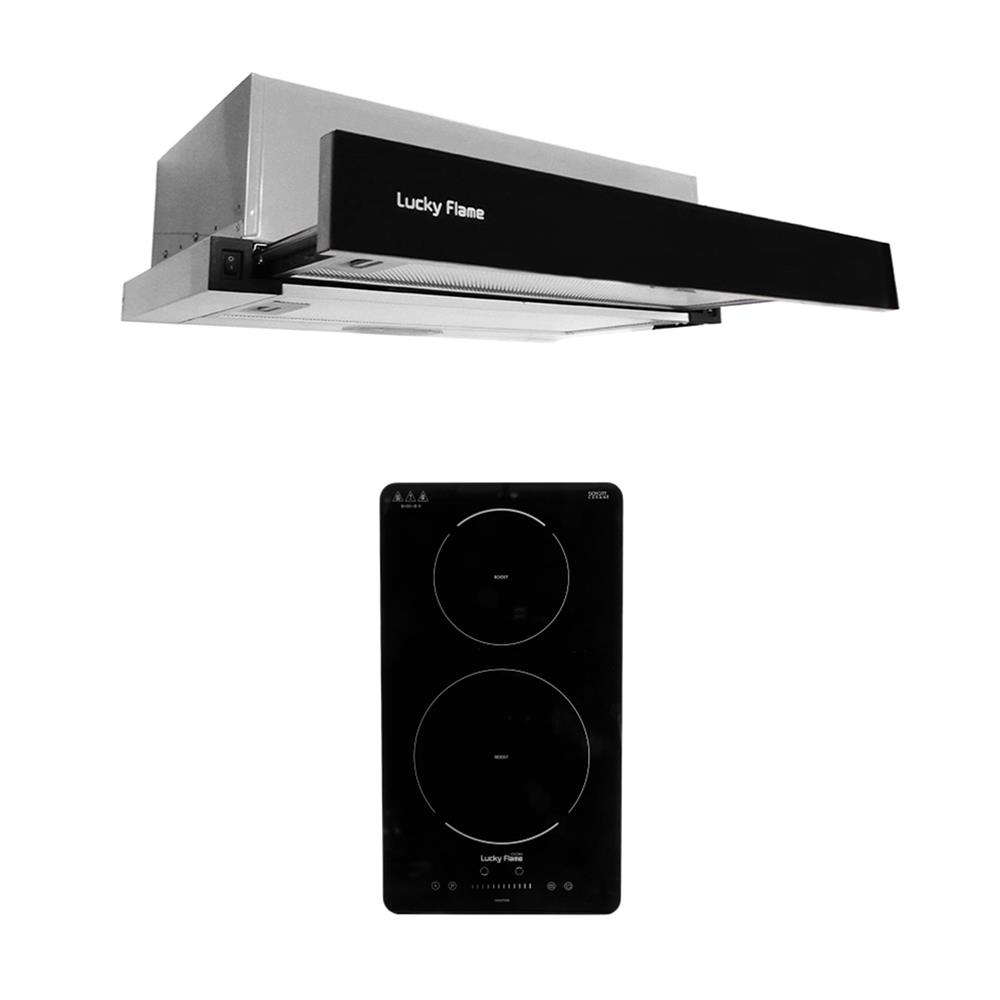 เตาฝัง+เครื่องดูดควัน LUCKY FLAME BH30IDS+TR60G