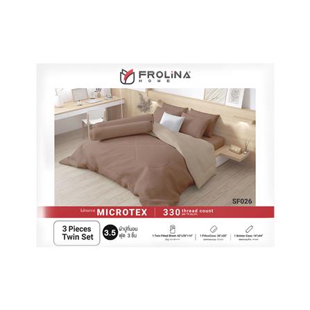 ชุดผ้าปูที่นอน 3.5 ฟุต 3 ชิ้น FROLINA MICROTEX SF026_4