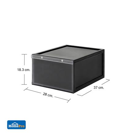 กล่องรองเท้า STACKO MAGNETIC LOCK 28X37X18.3 ซม. สีดำ_5