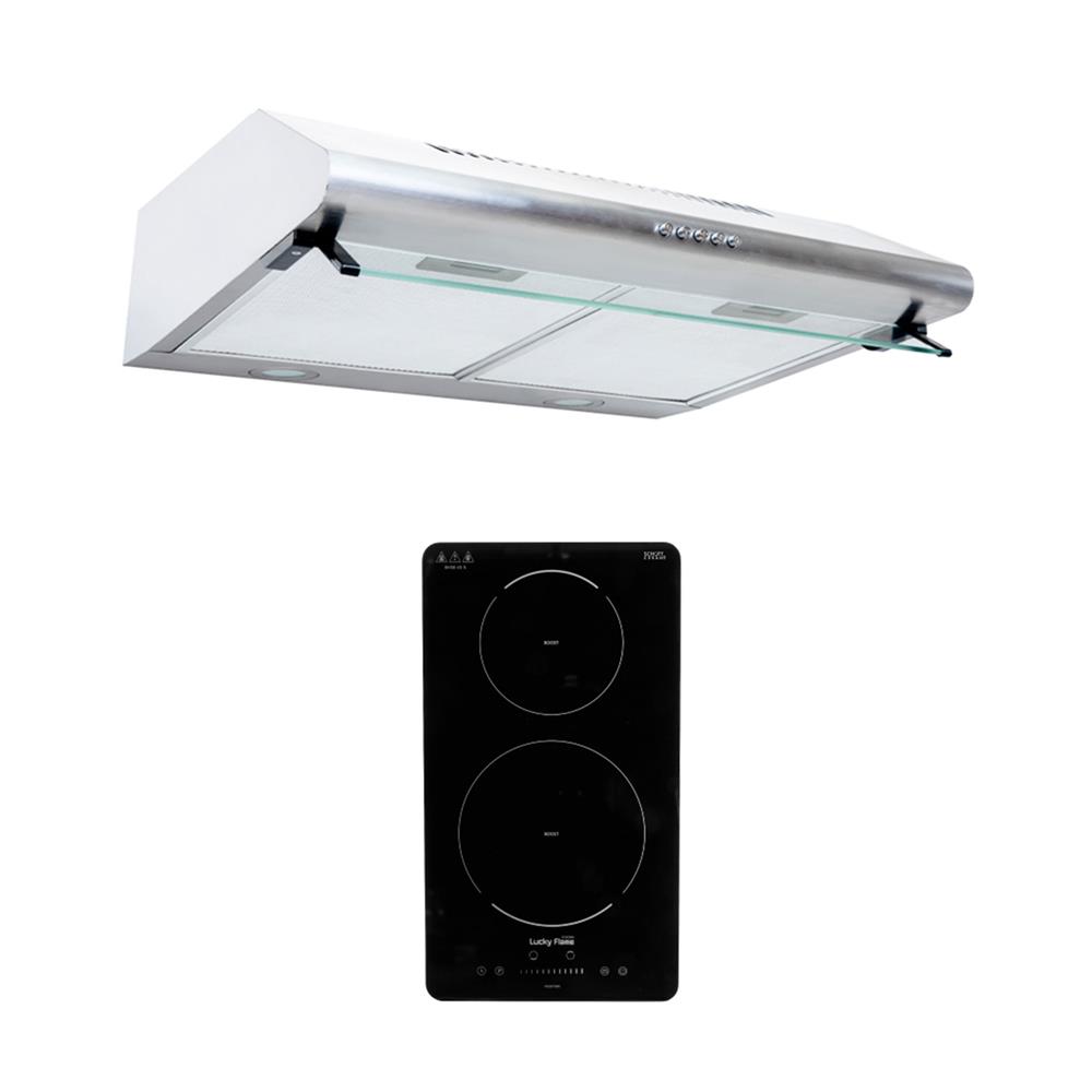 เตาฝัง+เครื่องดูดควัน LUCKY FLAME BH30IDS+SR60S