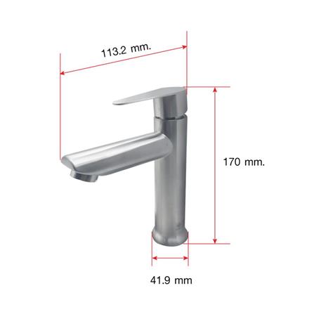 ก๊อกอ่างล้างหน้าเดี่ยว LUZERN LS-9001_2