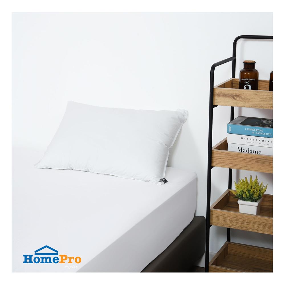 หมอนหนุน ขนห่านเทียม HOME LIVING STYLE NANO GEL 19x29 นิ้ว สีขาว