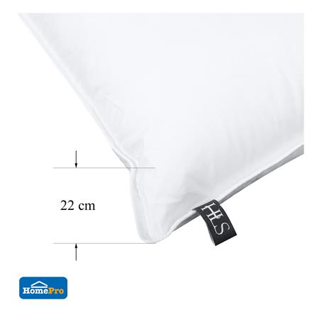 หมอนหนุน ขนห่านเทียม HOME LIVING STYLE NANO GEL 19x29 นิ้ว สีขาว_8