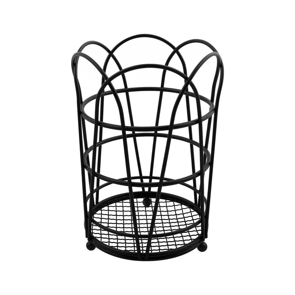 ที่ใส่อุปกรณ์ในครัวกลม 1 ช่อง KECH FLOWER สีดำ