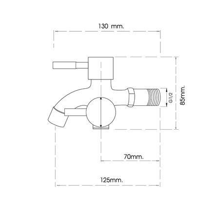 ก๊อกล้างพื้น 2 ทาง WSP FAS-8304_2