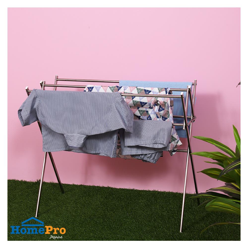 ราวพาดผ้าพับได้สเตนเลส 6 เส้น PLIM