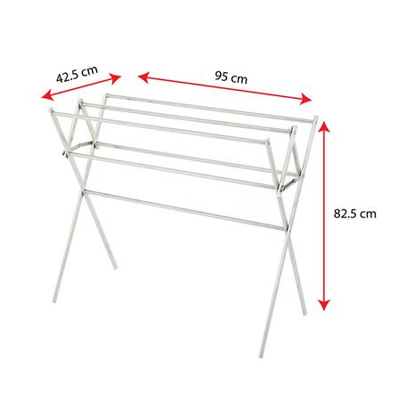 ราวพาดผ้าพับได้สเตนเลส 6 เส้น PLIM_6