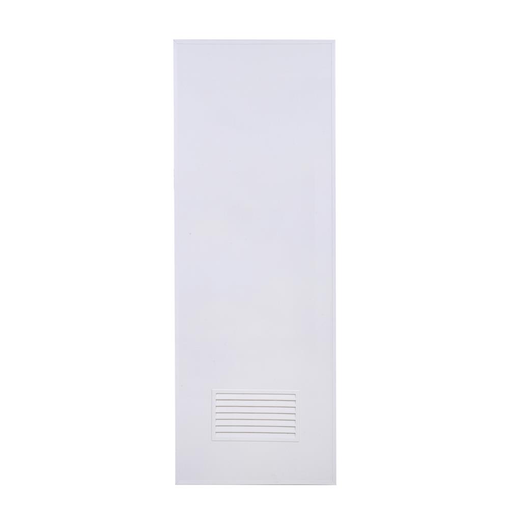 ชุดประตูห้องน้ำพร้อมวงกบ PVC AZLE AZ-P2 เกล็ดล่าง UV 70X180 ซม. สีขาว