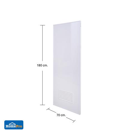 ชุดประตูห้องน้ำพร้อมวงกบ PVC AZLE AZ-P2 เกล็ดล่าง UV 70X180 ซม. สีขาว_5