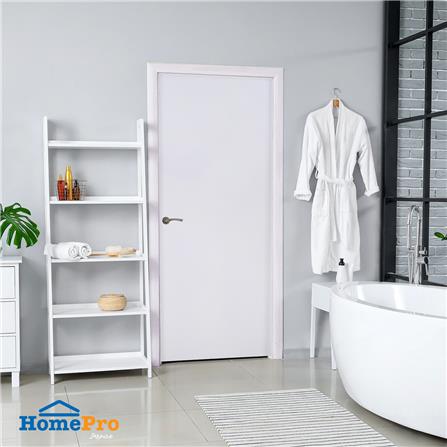 ชุดประตูห้องน้ำพร้อมวงกบ PVC AZLE AZ-P1 UV 70X180 ซม. สีขาว_3