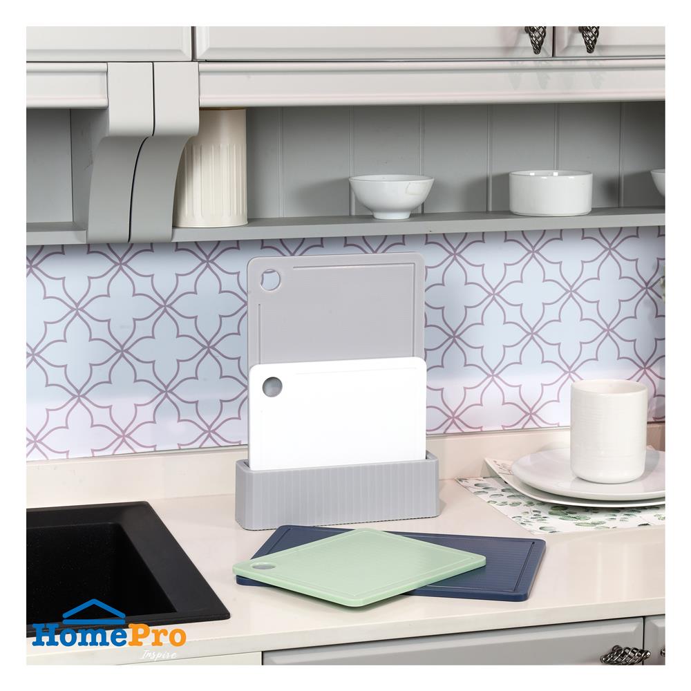 ชุดเขียงแยกประเภท KECH 26.8x23.5 ซม. และ 26.8x35 ซม. 4 ชิ้น หลากสี