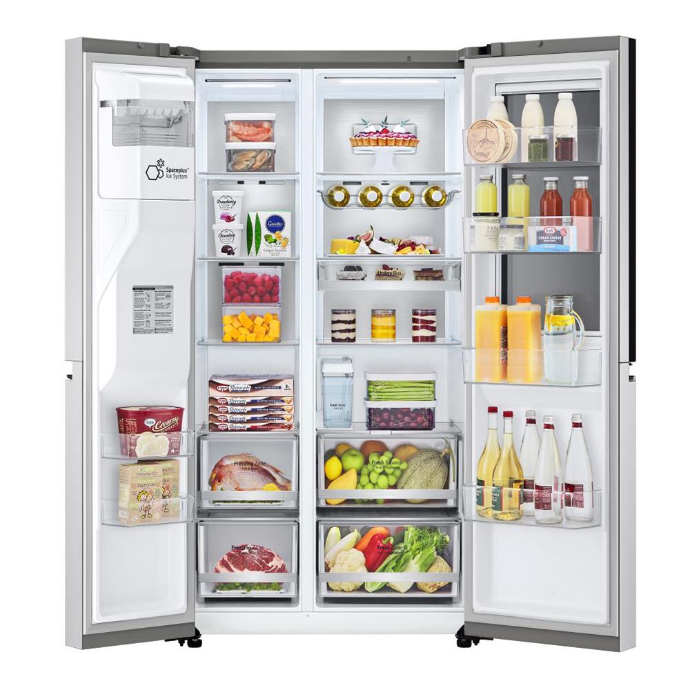 ตู้เย็น SIDE BY SIDE LG GC-X257CSES 22.4 คิว สีเงิน