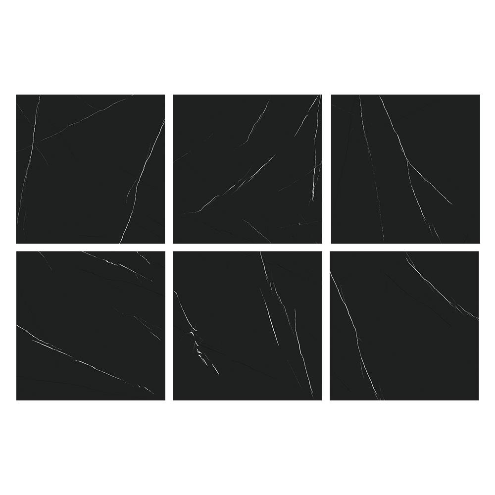 กระเบื้องพื้น 40x40 ซม. CERGRES ซาโต้ ดำ A 0.96 ตร.ม.