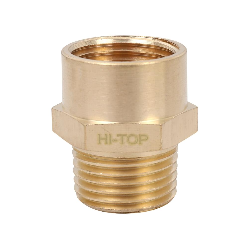 ข้อต่อเกลียวใน-นอก HI-TOP 4-4 หุน (1/2 นิ้ว) สีทอง
