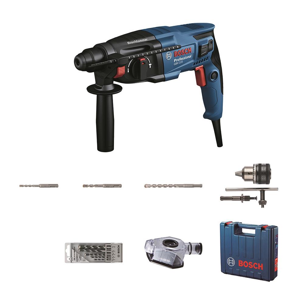 ชุดสว่านโรตารี่ BOSCH GBH 220 22 มม. 720 วัตต์