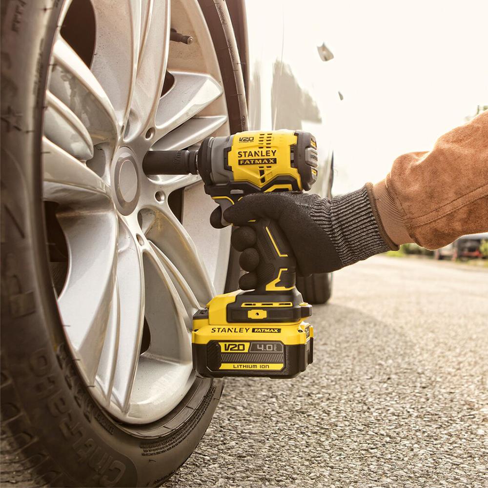 บล็อกกระแทกไร้สาย (พร้อมแบตเตอรี่) STANLEY SBW910M1K-B1 20 โวลต์