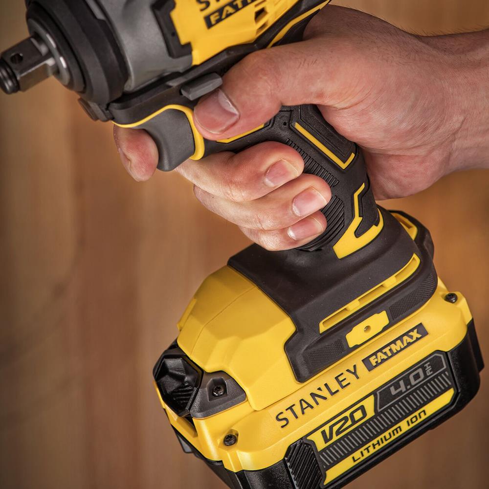 บล็อกกระแทกไร้สาย (พร้อมแบตเตอรี่) STANLEY SBW910M1K-B1 20 โวลต์