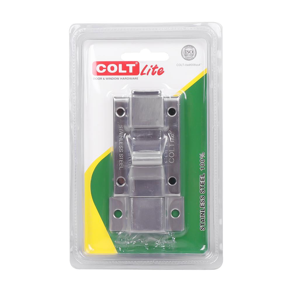 กลอนห้องน้ำ COLT LITE 008 3.5 นิ้ว สีสเตนเลส
