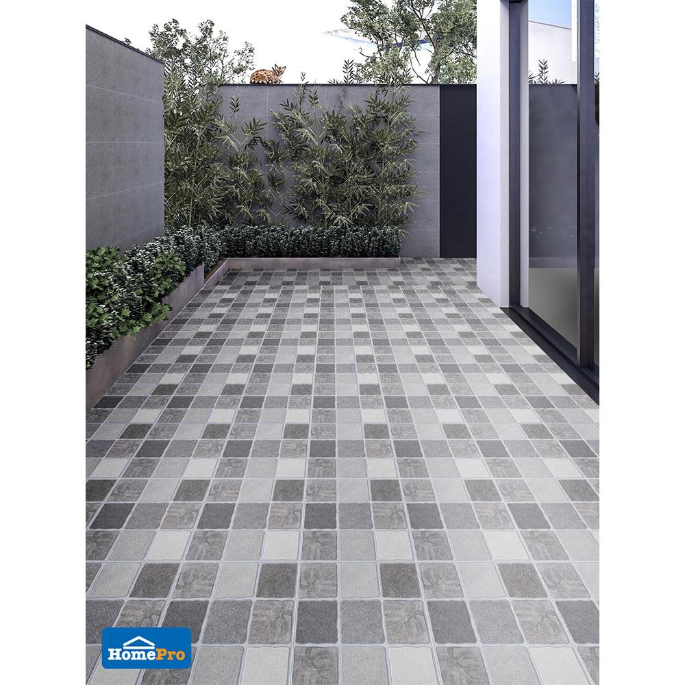 กระเบื้องพื้น 12x12 นิ้ว ภูผา เวต้า สโตน เทา PM 1M2