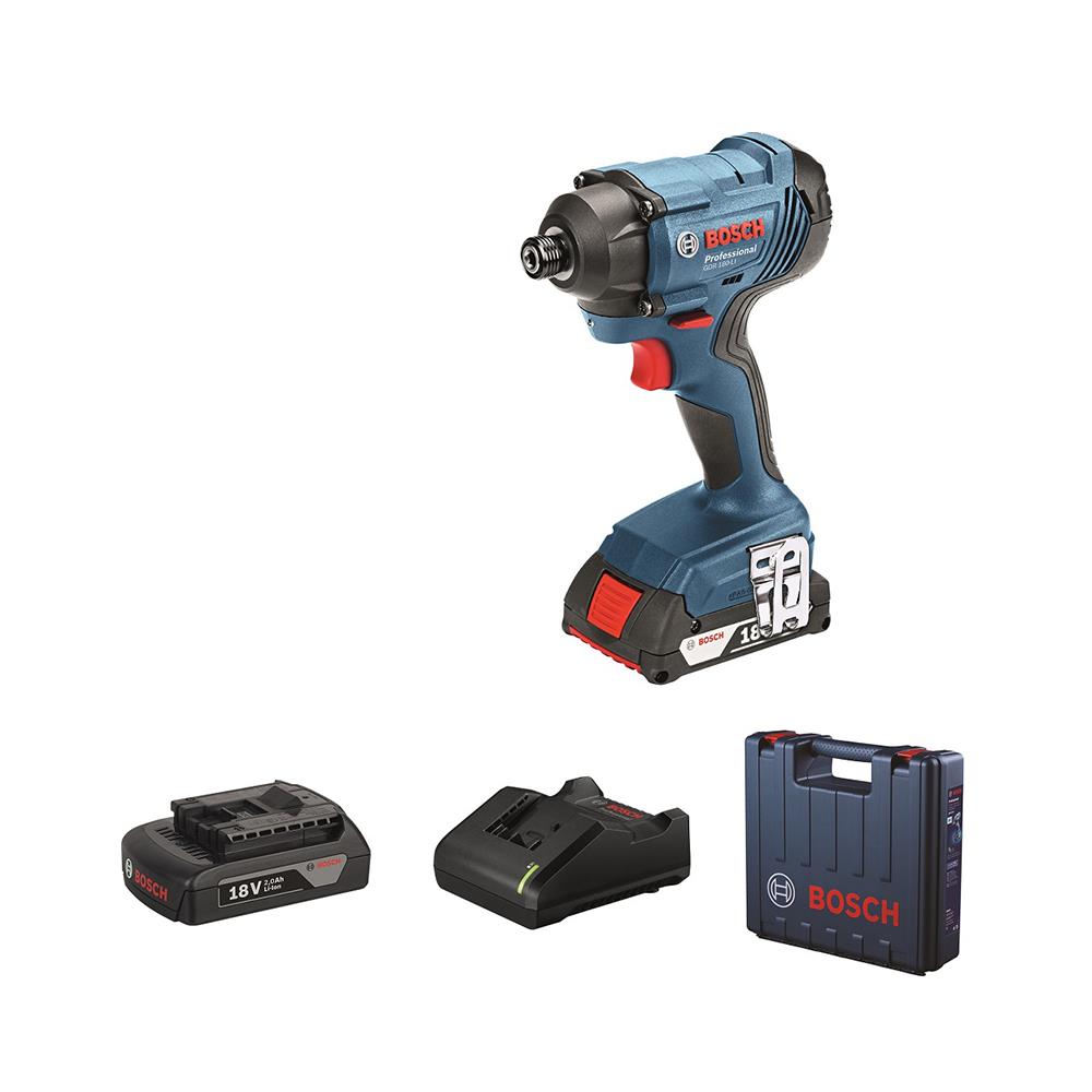 สว่านไขควงไร้สาย (พร้อมแบตเตอรี่) BOSCH GDR 180-LI BL 18 โวลต์