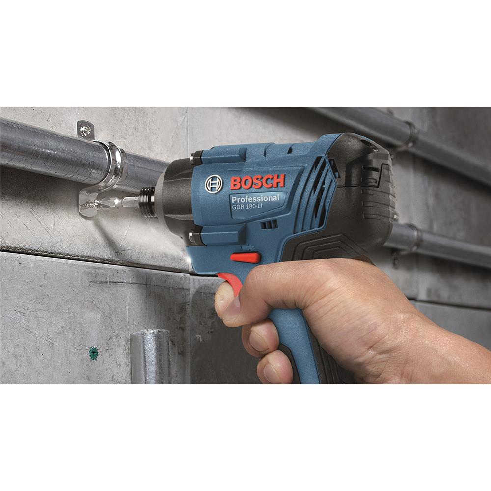 สว่านไขควงไร้สาย (พร้อมแบตเตอรี่) BOSCH GDR 180-LI BL 18 โวลต์