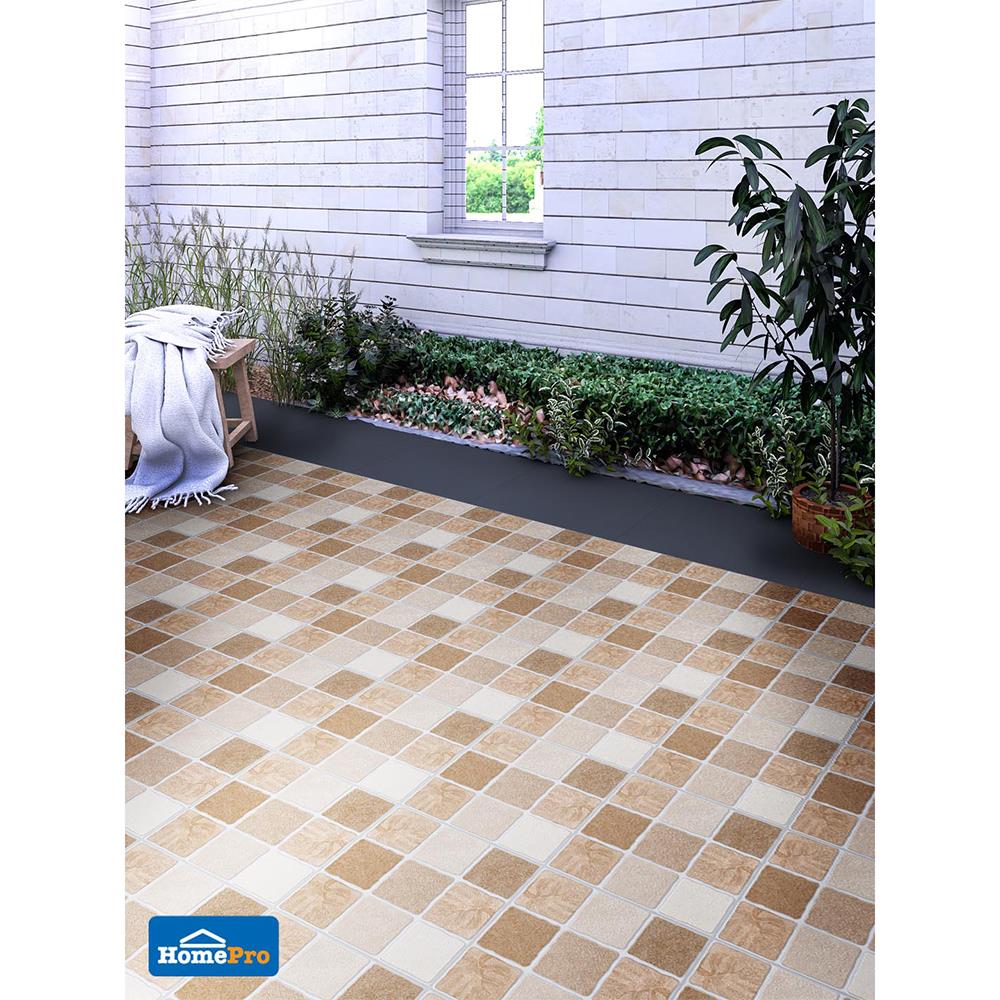 กระเบื้องพื้น 12x12 นิ้ว ภูผา เวต้า สโตน น้ำตาล PM 1M2