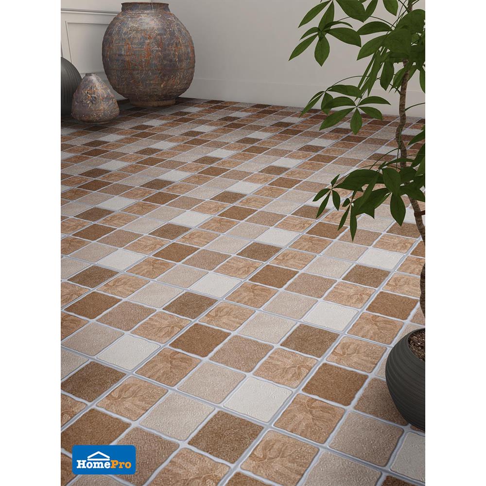 กระเบื้องพื้น 12x12 นิ้ว ภูผา เวต้า สโตน น้ำตาล PM 1M2