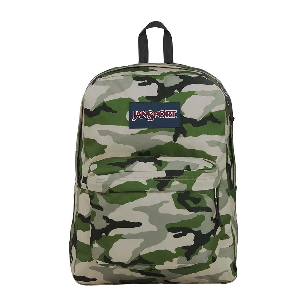 กระเป๋าเป้สะพายหลังหลากสี JANSPORT JS0A4QUT77R สีเขียวทหาร