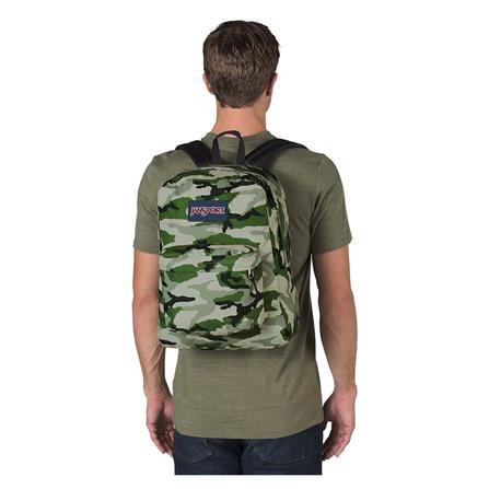 กระเป๋าเป้สะพายหลังหลากสี JANSPORT JS0A4QUT77R สีเขียวทหาร_2