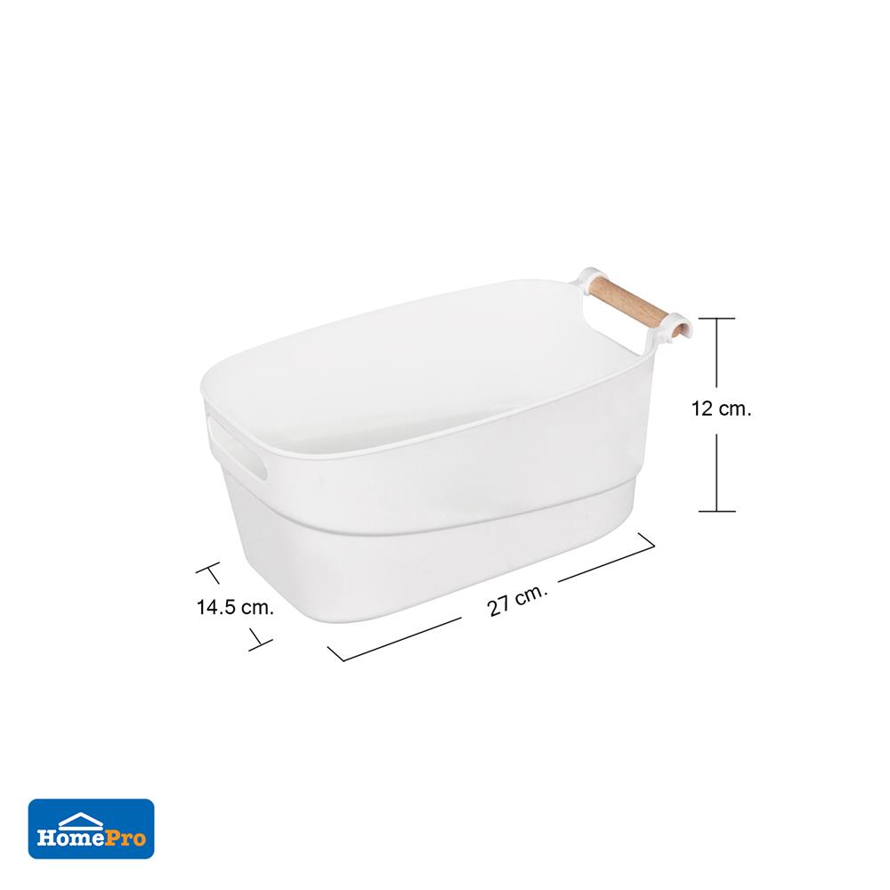 กล่องเก็บของด้ามไม้ KECH 14.5x27x12 ซม. ไซซ์ S