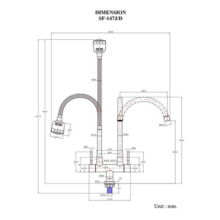 ก๊อกซิงค์ HANG SF-147J/D_2
