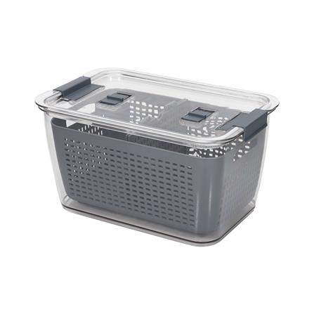 กล่องจัดเก็บในตู้เย็น พร้อมตะกร้าและชั้นแบ่ง 18.5x29x15 ซม. KECH CHILL_0
