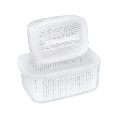 ชุดกล่องจัดเก็บในตู้เย็น 5 กล่อง KECH WINTRY สีขาว_2