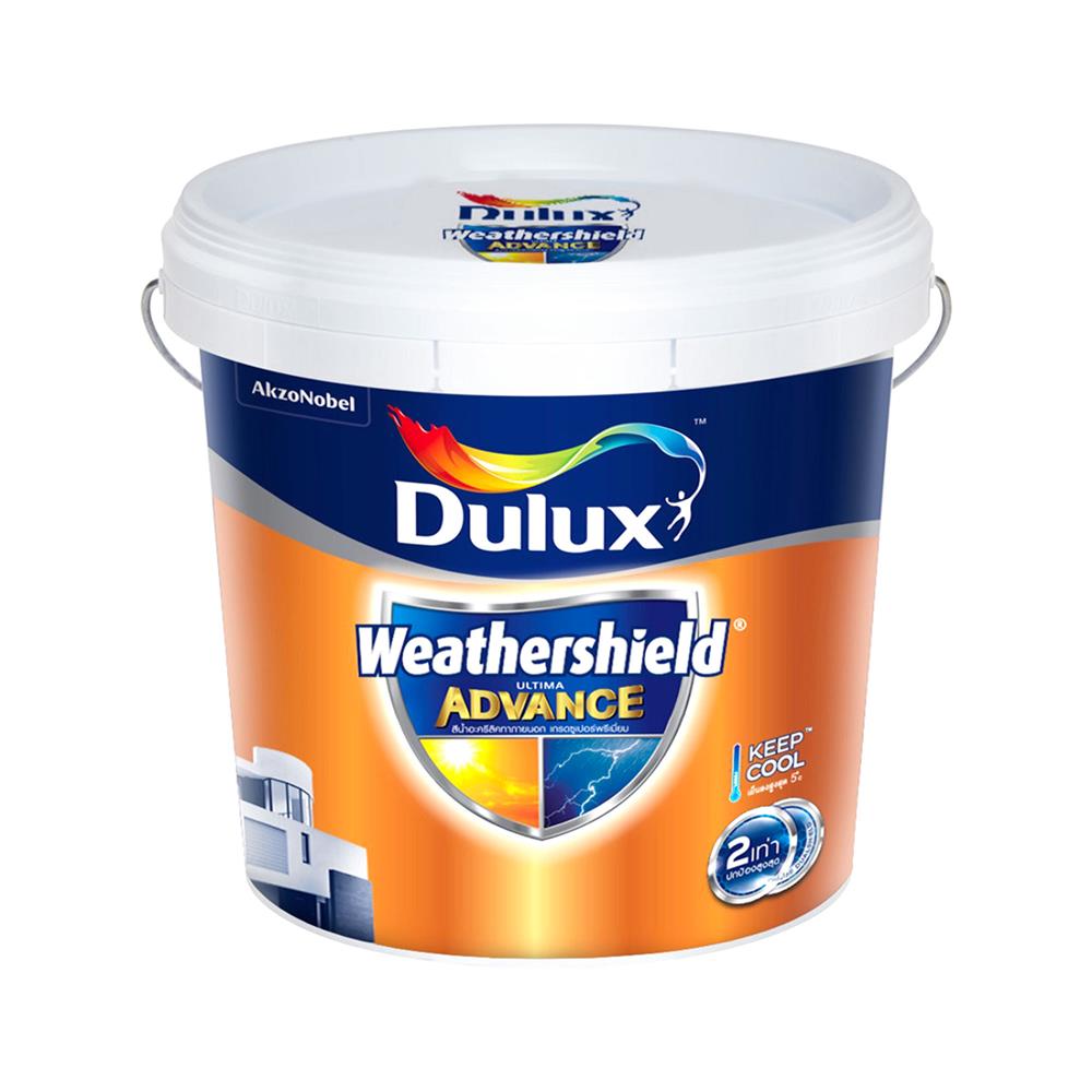สีน้ำทาภายนอก DULUX WEATHERSHIELD ULTIMA BASE B กึ่งเงา 2.5 แกลลอน