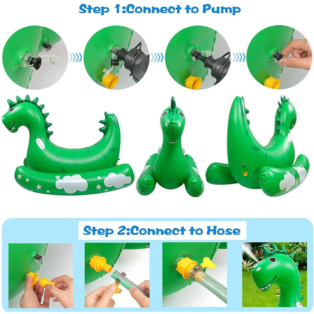 แพยางพ่นน้ำ FLOAT ME SUMMER ไดโนเสาร์ สีเขียว