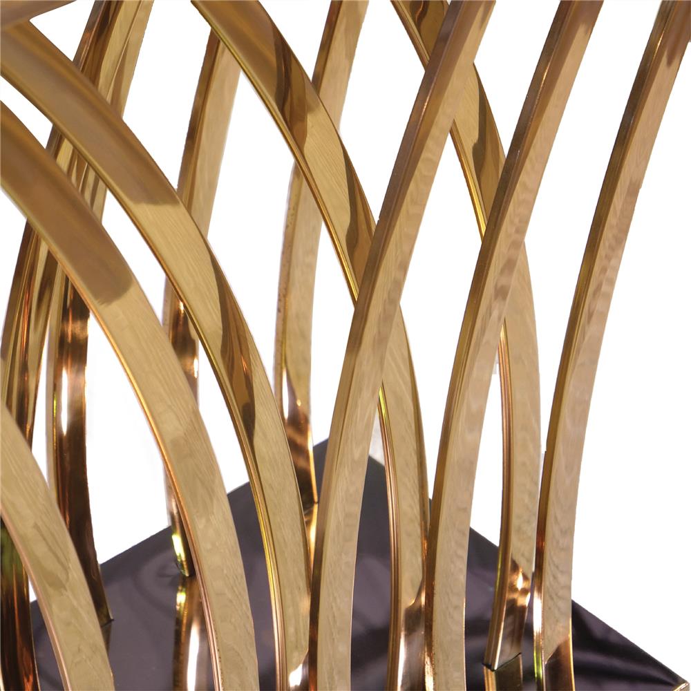 โต๊ะคอนโซล HS FURNITURE MALL EVELYN สีขาว/ทอง