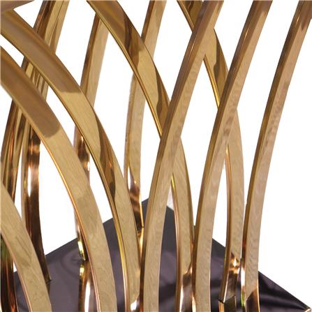 โต๊ะคอนโซล HS FURNITURE MALL EVELYN สีขาว/ทอง_2