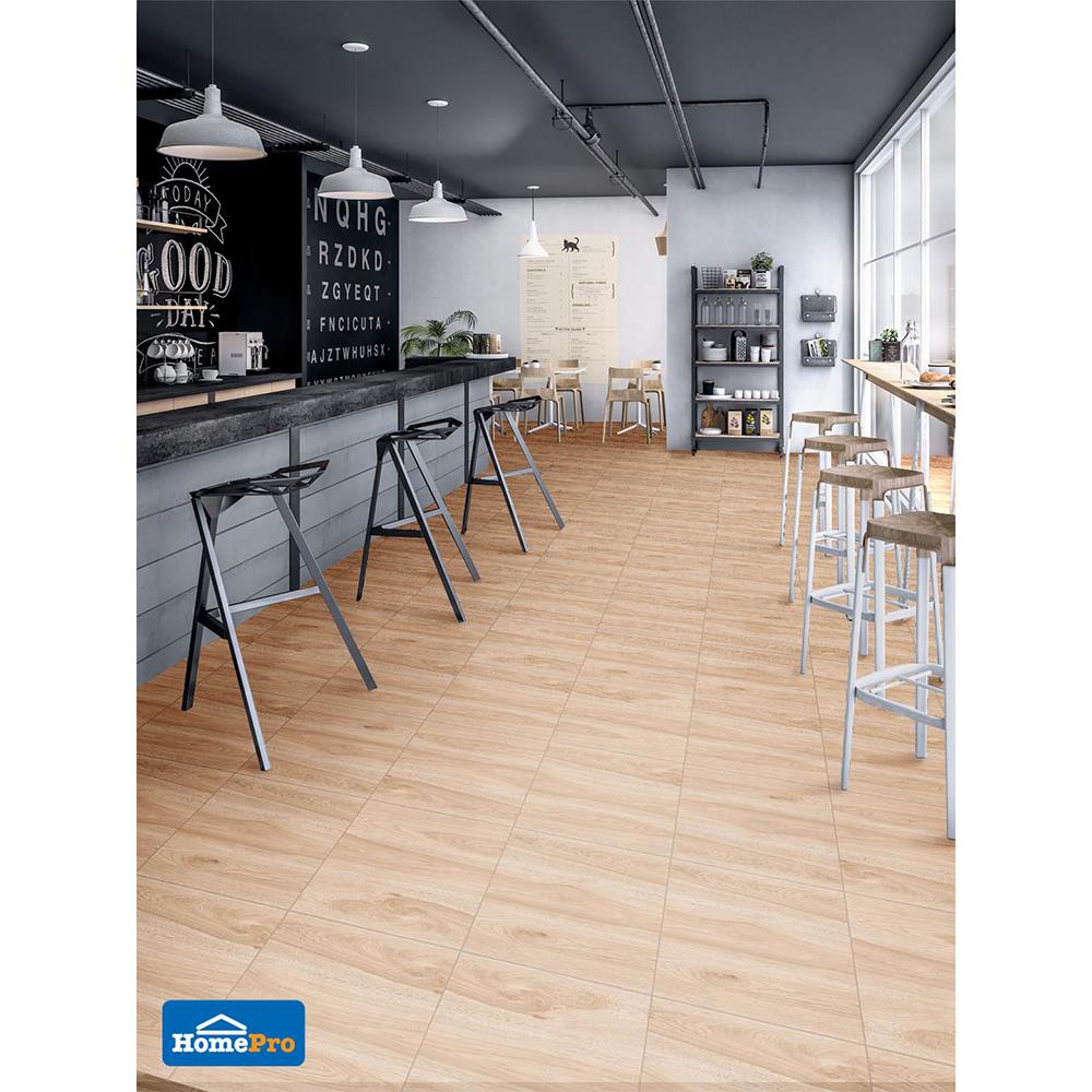 กระเบื้องพื้น 16x16 นิ้ว TARA คาเนีย วู๊ด เบจ PM 0.96 ตร.ม.